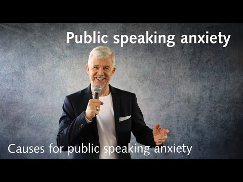 What causes public speaking anxiety?